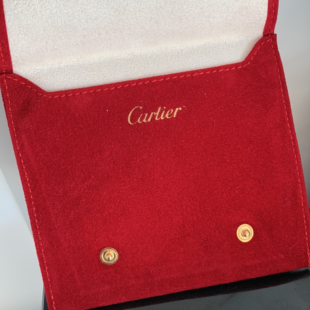 Cartier Red Jewellry Bag 4.5” x 5”